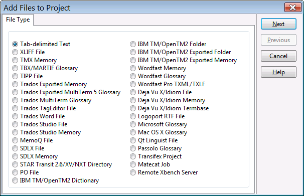 convert xbench txt to tmx