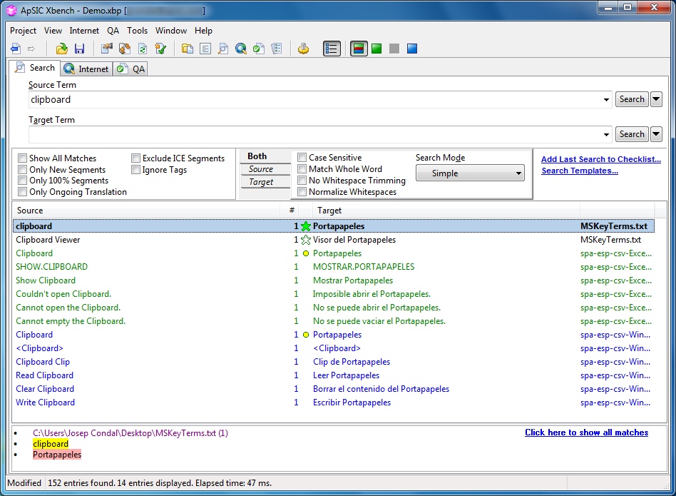 connect xbench and trados