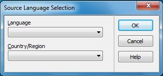 Source Language Selection