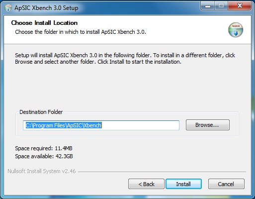 Installer: Choose install location